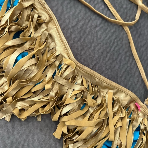 Doll Strapless fringe bikini top - Picture 2 of 4